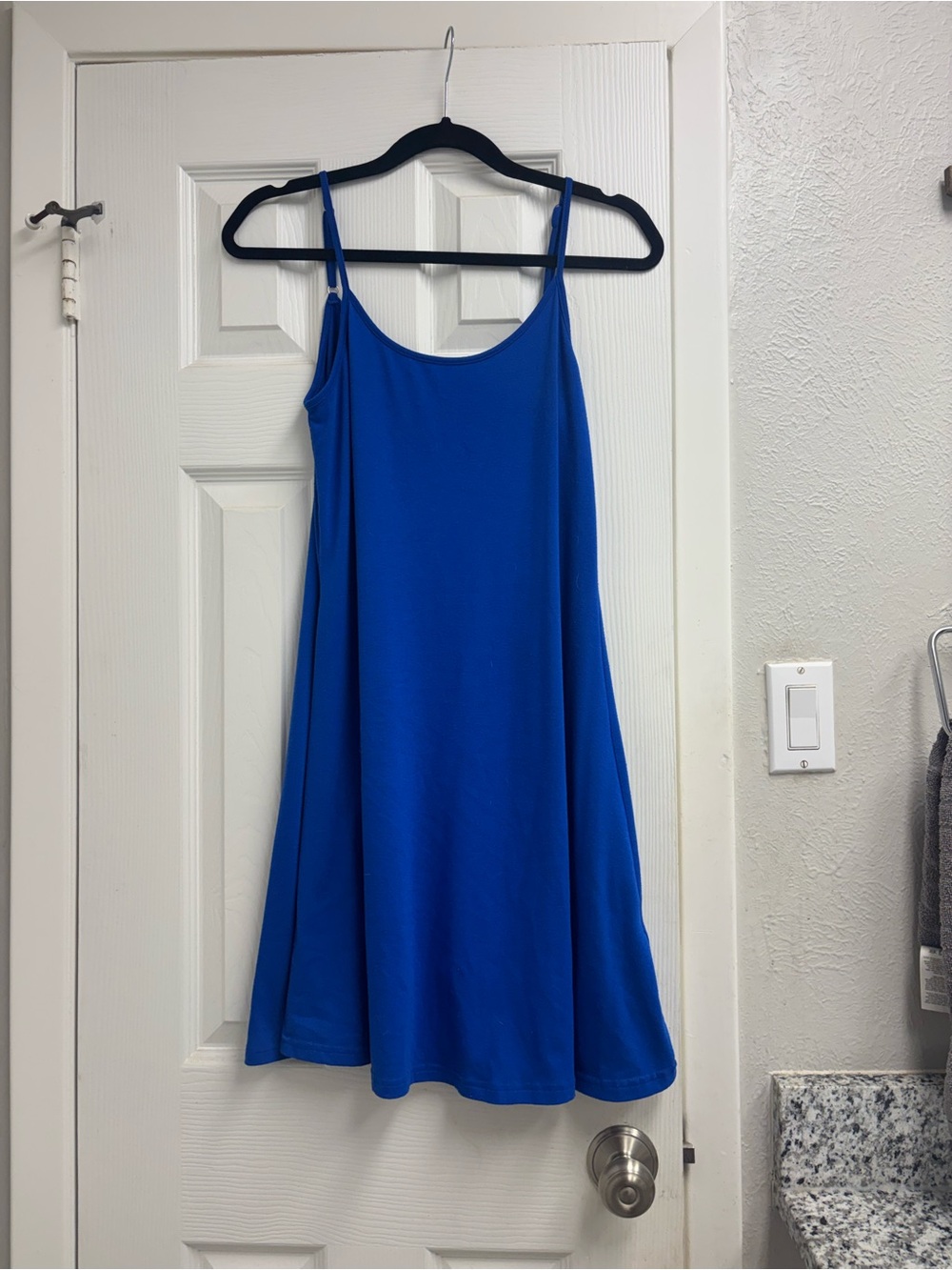 Perfashion Royal Blue Spaghetti-Strap Mini Dress